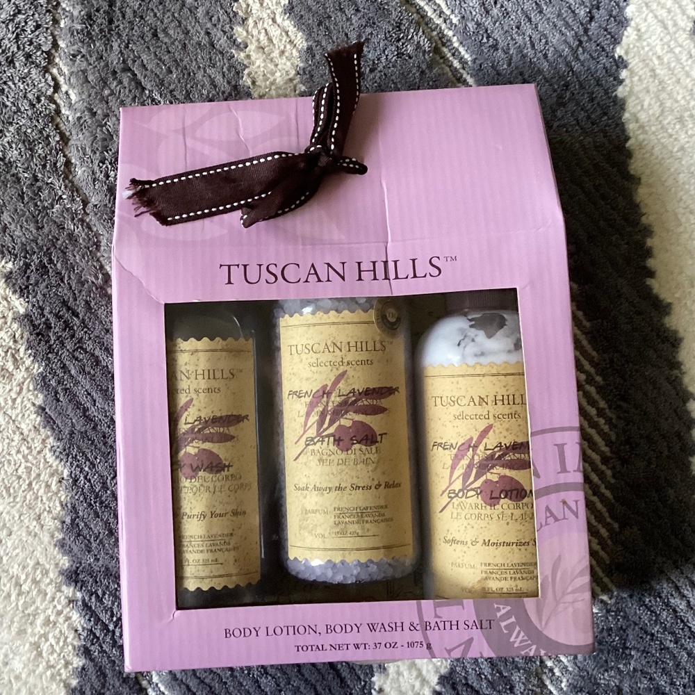 Tuscan Hills French Lavender Bath and Body set